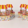 Arquivo de corte digital tema arranjo de mesa de festa junina nos formatos Studio e PDF para máquinas Silhouette ou tesoura, ideal para personalizados de luxo.