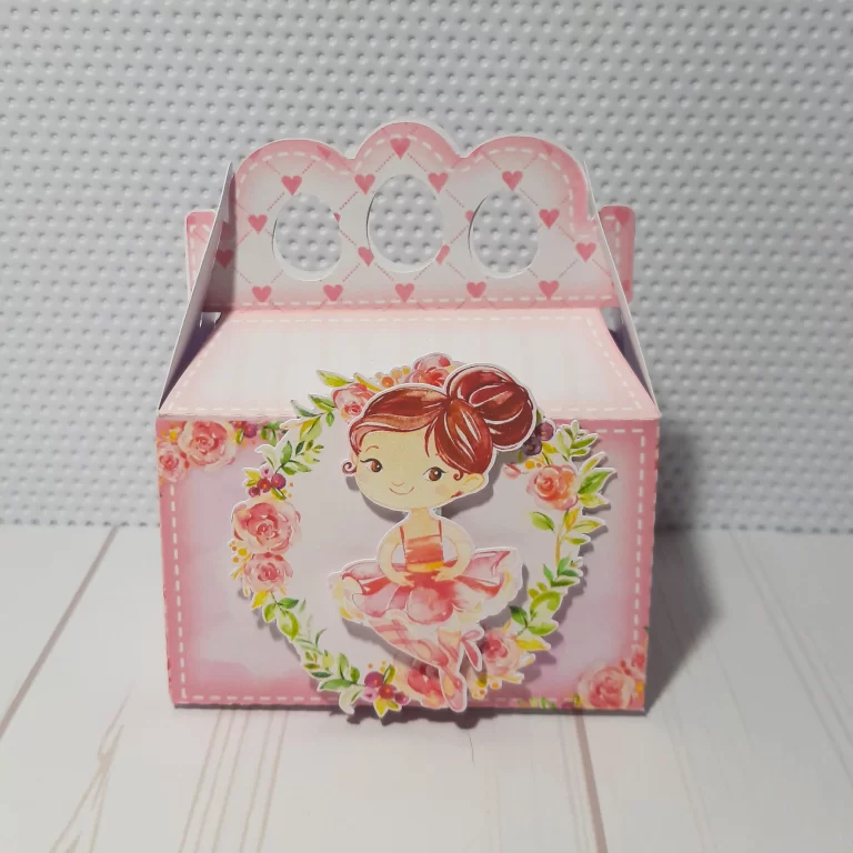 Kit digital de centro de mesa Bailarina com arquivos de corte Studio e PDF.