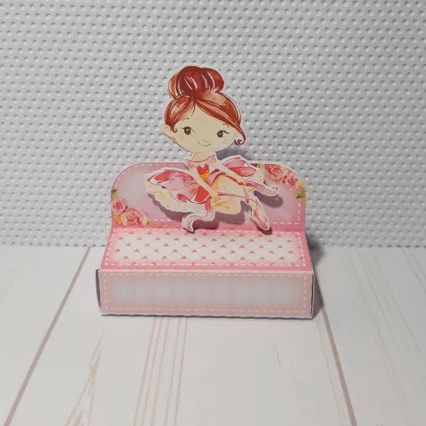 Personalizados de aniversário tema Bailarina para centro de mesa em arquivo digital.
