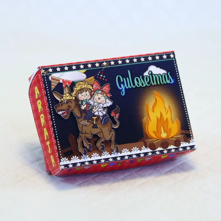 Moldes digitais de decoração para centro de mesa de arraiá nos formatos Studio e PDF para impressão de alta resolução e personalizados de festas juninas.