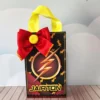 Personalizados de aniversário tema Flash para centro de mesa em arquivo digital.