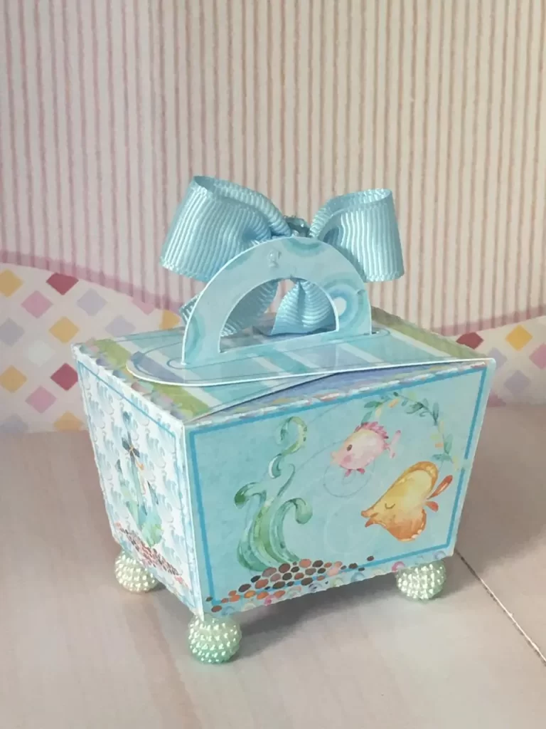 Decoração de festa infantil tema fundo do mar menino com centro de mesa em arquivo digital Studio e PDF.