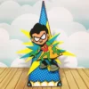 Personalizados para centro de mesa tema Jovens Titãs em arquivo digital de alta resolução.