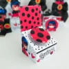 Arquivo digital de centro de mesa Ladybug para decoração de aniversário temático.