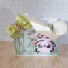 Personalizados de aniversário tema Panda para centro de mesa em arquivo digital Studio e PDF.