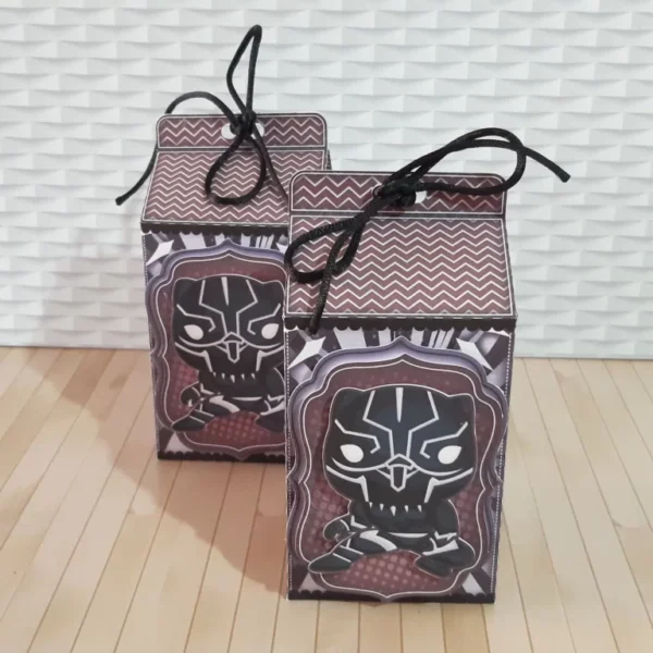 Arquivo de corte para centro de mesa de aniversário tema Pantera Negra no Studio e PDF.