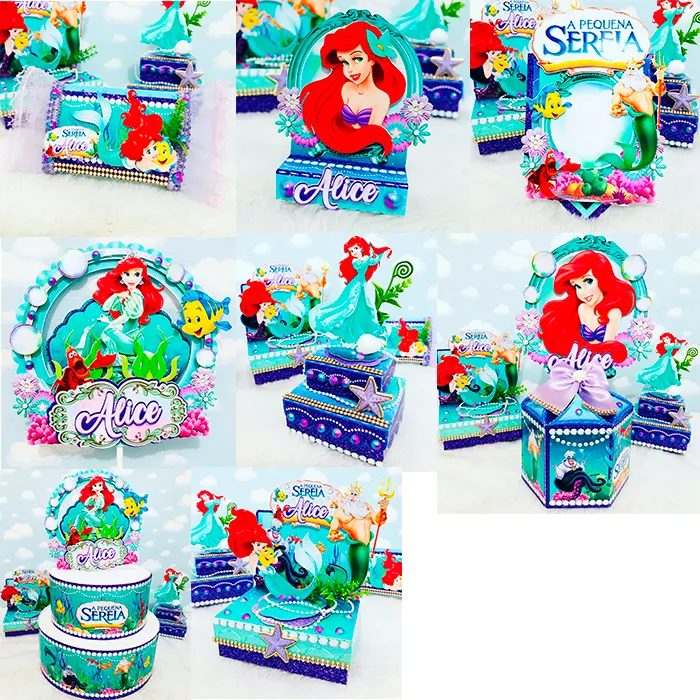 Centro de Mesa Sereia Luxo Studio e Pdf