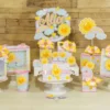 Arquivo de corte para centro de mesa de aniversário tema Sunshine no Studio e PDF.