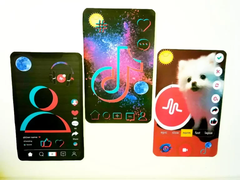 Personalizados para festa tema Tik Tok centro de mesa em arquivo digital de alta resolução.