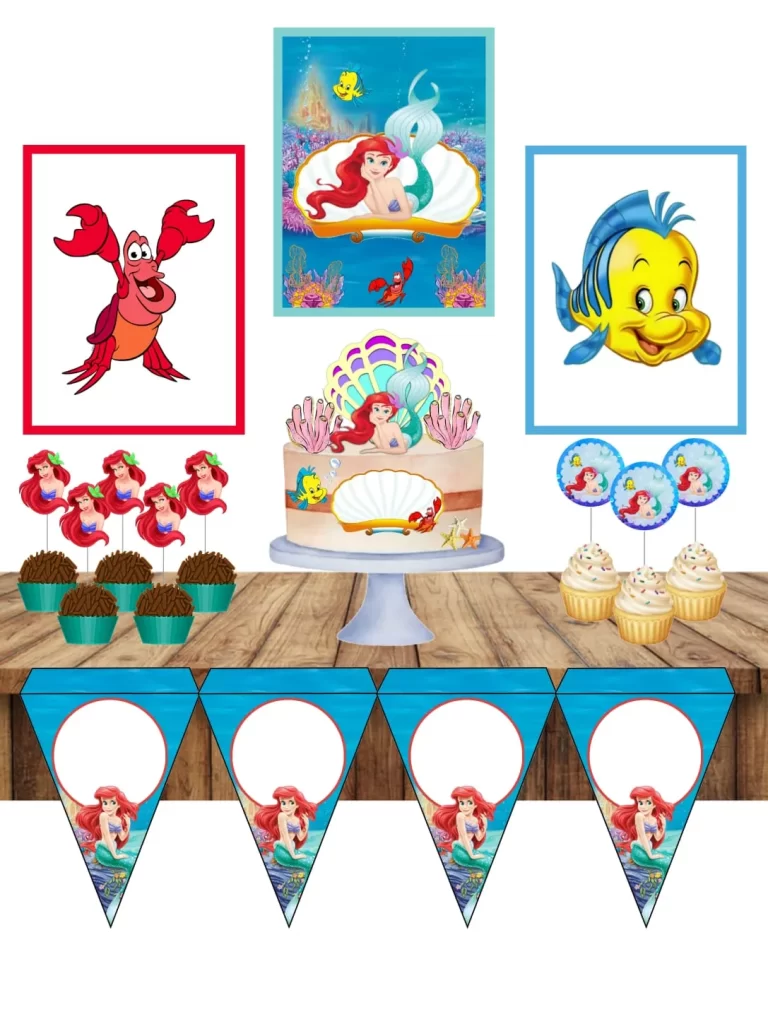 Centro de Mesa da Pequena Sereia Studio