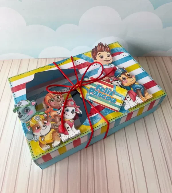 Kit de arquivos digitais para personalizados de confeitaria tema Patrulha Canina com corte digital e manual.