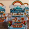Kit de arquivos digitais para personalizados de aniversário tema Arca de Noé no Studio.