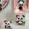 Kit digital de aniversário Panda Rosa com arquivo de corte para Silhouette Studio.