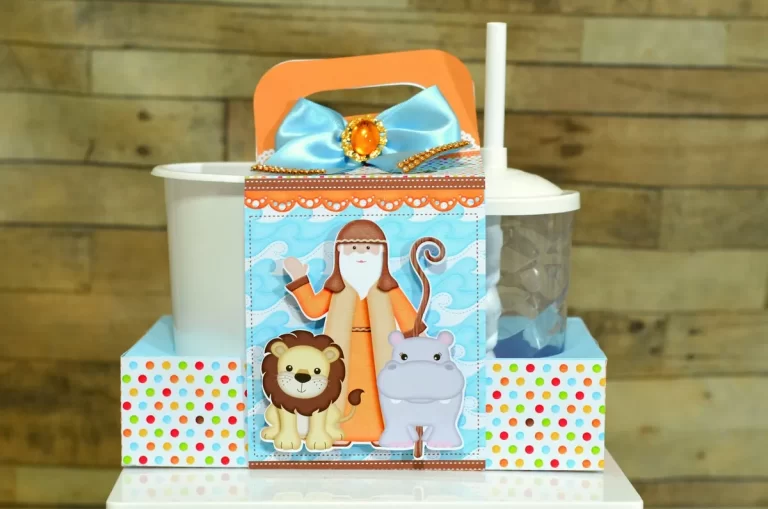 Personalizados de festa infantil Arca de Noé em arquivo digital Studio e PDF.