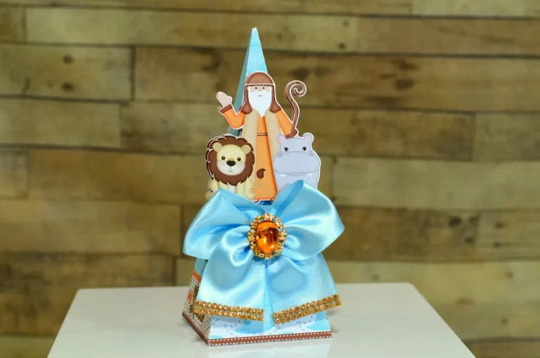 Topper de bolo tema Arca de Noé festa infantil em arquivo digital pronto para cortar.