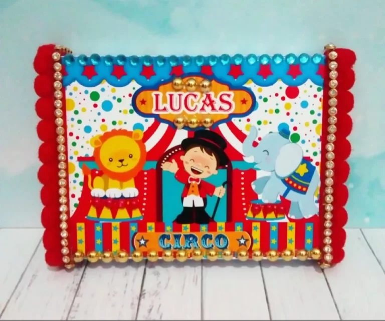 Arquivo de corte digital tema decoração Circo Mágico nos formatos Studio e PDF para máquinas Silhouette ou tesoura, ideal para personalizados de luxo.