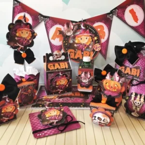 Topo de bolo para decoração festa Halloween em arquivo digital Studio, PNG e PDF.