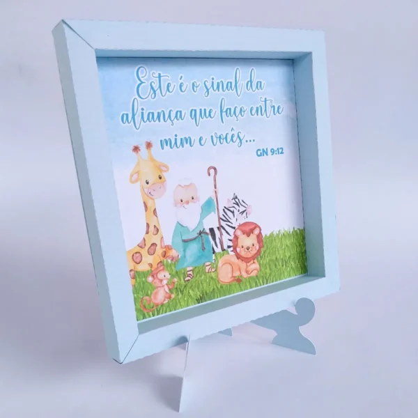 Topper de bolo tema Arca de Noé festa infantil em arquivo digital pronto para cortar.
