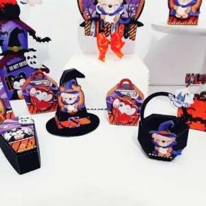 Arquivo digital de Halloween para decoração de aniversário simples e itens de festa.