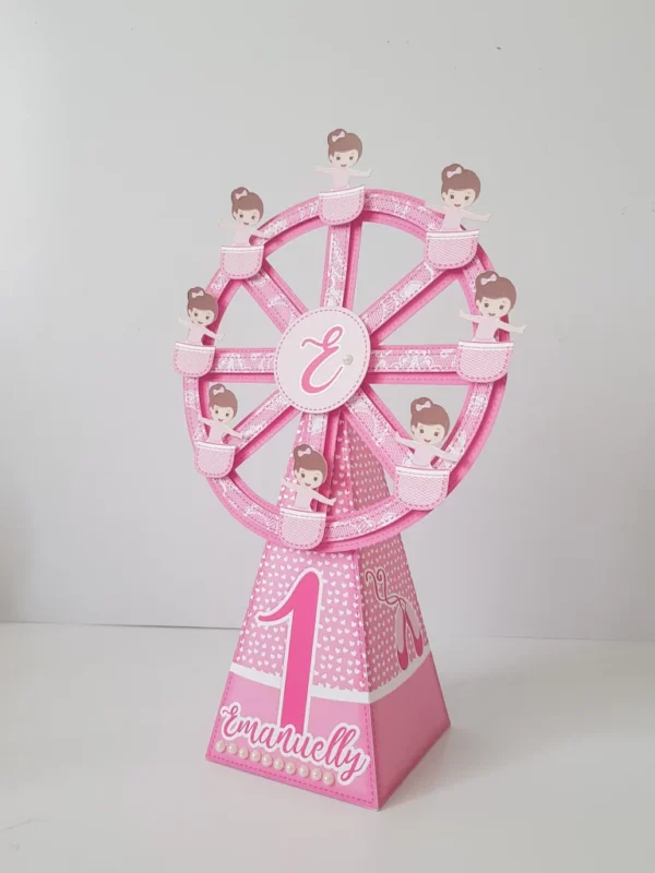 Kit de arquivos digitais para personalizados de aniversário infantil tema Bailarina.