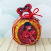 Elementos de decoração Ladybug luxo em formatos digitais para festa de aniversário premium.