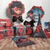 Arquivo digital de Ladybug para decoração de aniversário simples e itens de festa.
