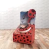 Topper de bolo Ladybug e itens de decoração simples em arquivo de corte Studio e PDF.