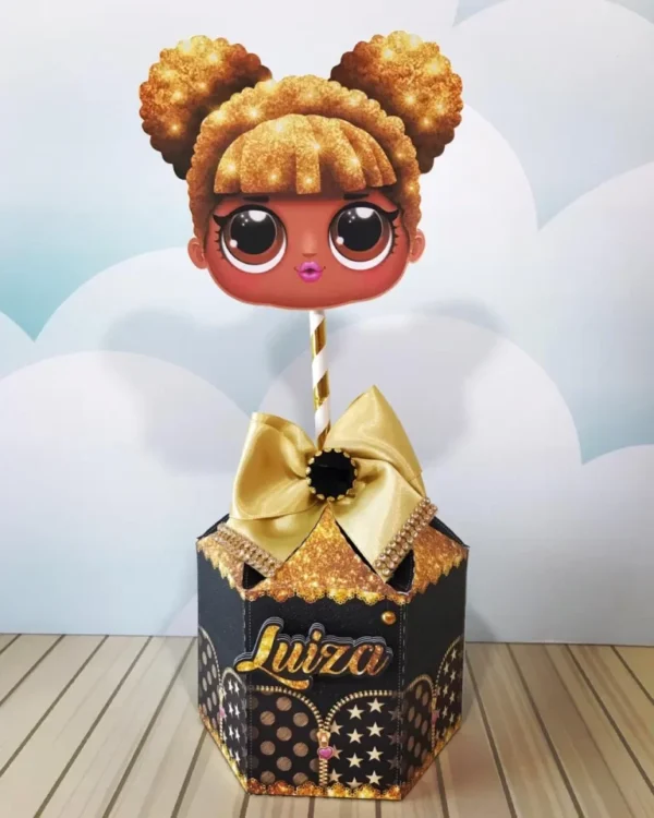 Kit digital de aniversário Lol Queen Bee com arquivos de corte Studio, PNG e PDF.