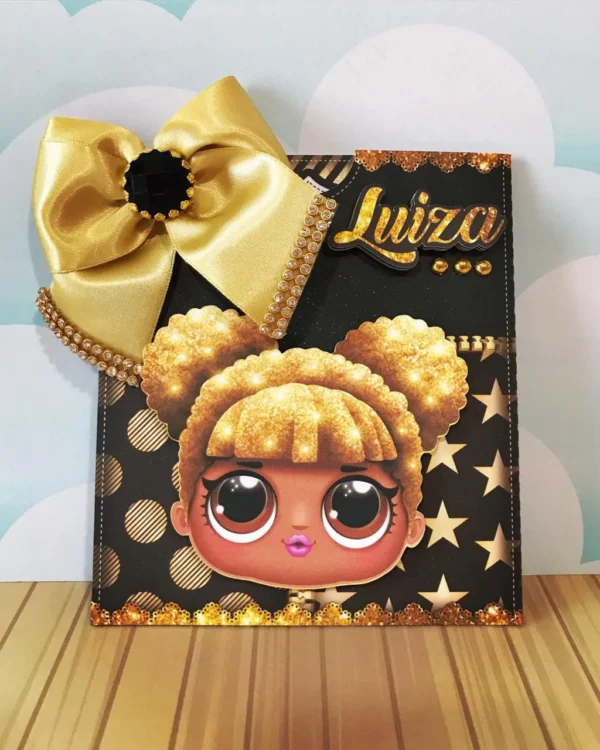Topper de bolo tema Lol Queen Bee em arquivo digital pronto para imprimir e cortar.
