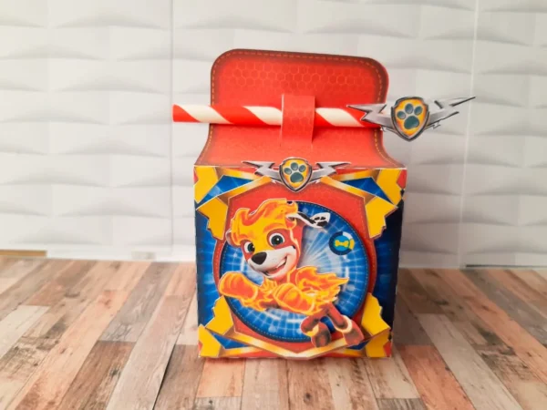 Topper de bolo luxo Patrulha Canina em arquivo digital pronto para imprimir e recortar.