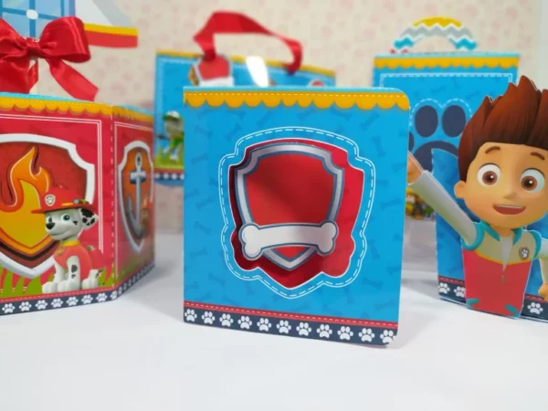 Kit de arquivos digitais para personalizados de aniversário tema Patrulha Canina Menino com corte digital e manual.