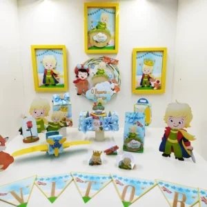 Arquivo de corte digital tema decoração Pequeno Príncipe nos formatos Studio, PNG e PDF para máquinas Silhouette ou tesoura, ideal para personalizados de luxo.