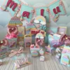 Kit de arquivos digitais para personalizados de aniversário tema Pop It Menina em múltiplos formatos.