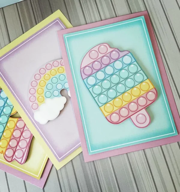 Personalizados para decoração Pop It Menina em arquivo digital Studio, PNG e PDF.
