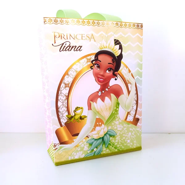 Kit digital de festa Princesa e o Sapo com elementos de decoração em PDF e Studio.