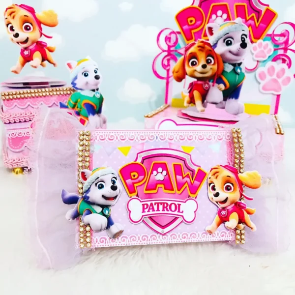 Personalizados de aniversário simples tema Patrulha Canina em arquivo digital Studio e PDF.