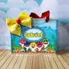 Arquivo de corte para decoração de festa de aniversário no tema Baby Shark em Studio, PNG e PDF.