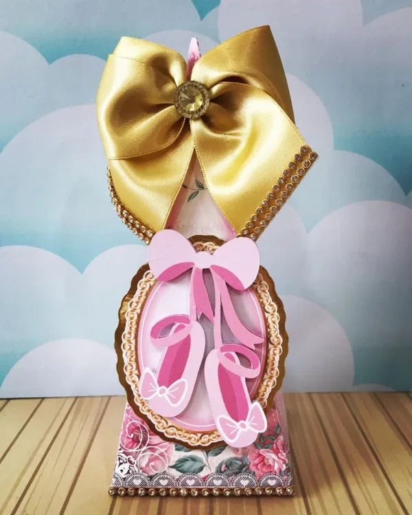 Personalizados de festa Bailarina em arquivo digital Studio, PNG e PDF.