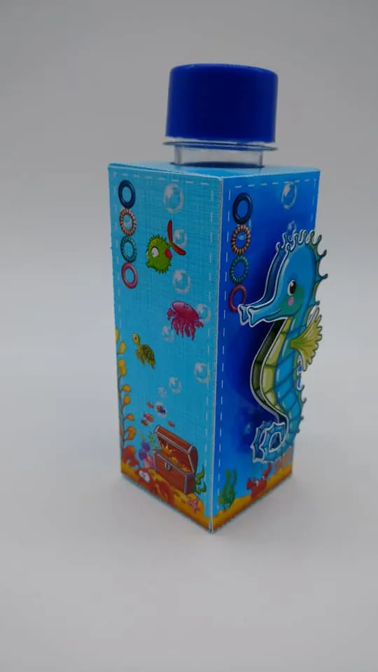 Topper de bolo tema mar em arquivo digital pronto para corte e impressão de alta resolução.