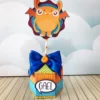 Elementos de decoração festa monstrinhos em formatos digitais para aniversário temático.