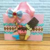 Arquivo digital de topo de bolo tema sorveteria para festa de aniversário infantil.