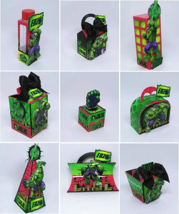 Arquivo digital para decoração simples e barata no tema Hulk em formato Studio.