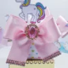 Molde de topo de bolo temático decoração do unicórnio infantil nos formatos Studio e PDF para decoração de festas e impressão em alta resolução.