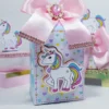 Arquivo de corte para caixas e decoração temática do unicórnio infantil nos formatos Studio e PDF, ideal para festas de luxo e eventos.