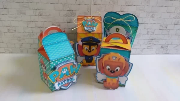 Kit de arquivos digitais para personalizados de aniversário tema Patrulha Canina compatível com Silhouette Studio.