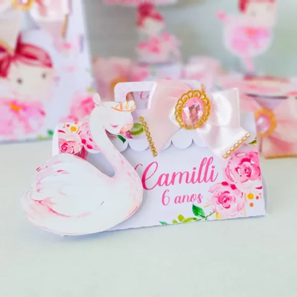 Kit de arquivos digitais para personalizados de aniversário tema Bailarina Simples e Barata.