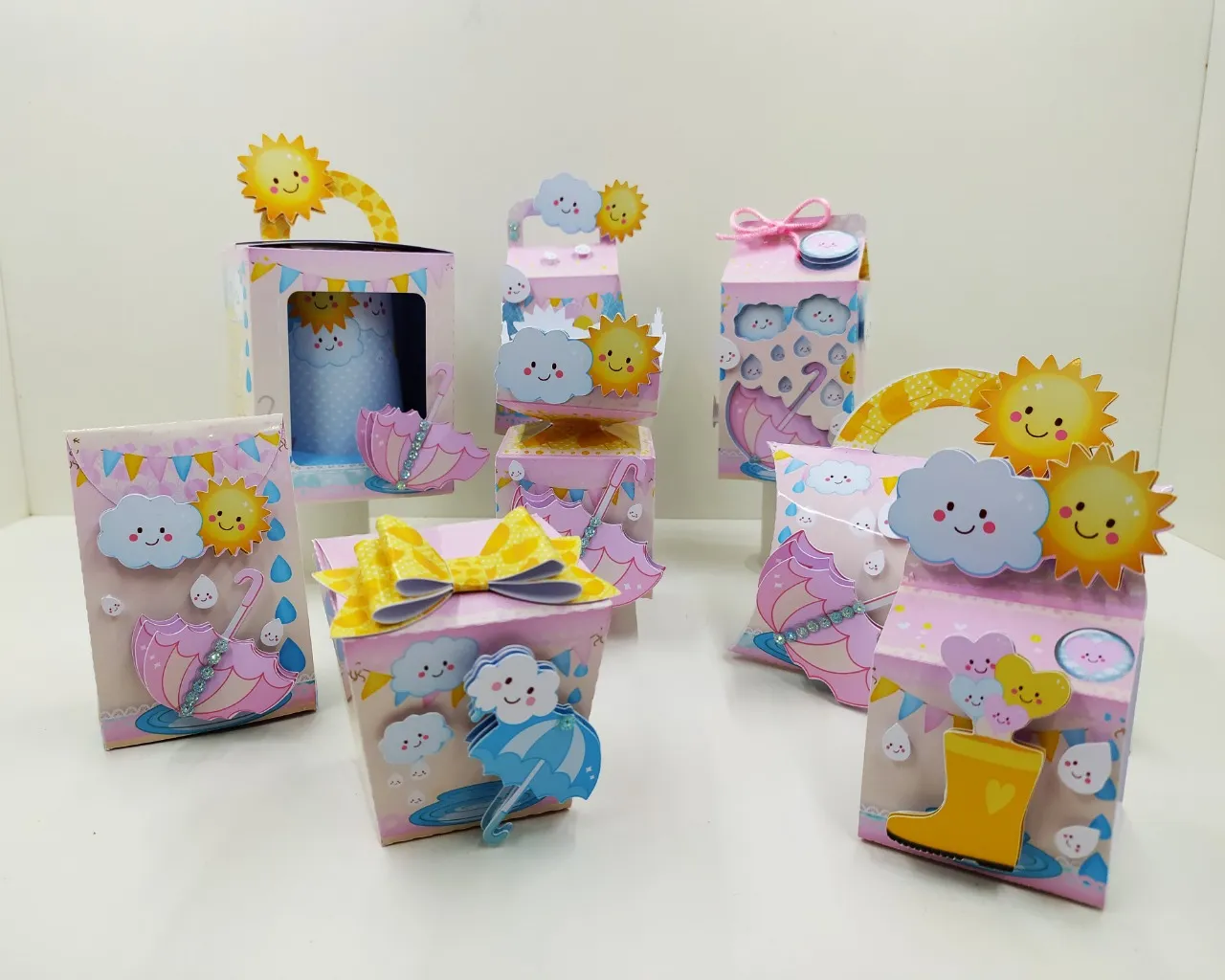 Festa Chuva de Amor Menina Studio Png e Pdf