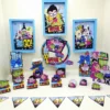 Itens de decoração para festa infantil tema Jovens Titãs em arquivo digital Studio, PNG e PDF.