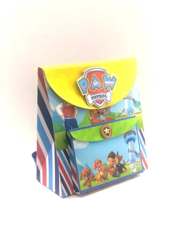 Itens personalizados para decoração de festa infantil masculina Patrulha Canina em arquivo digital Studio e PDF.