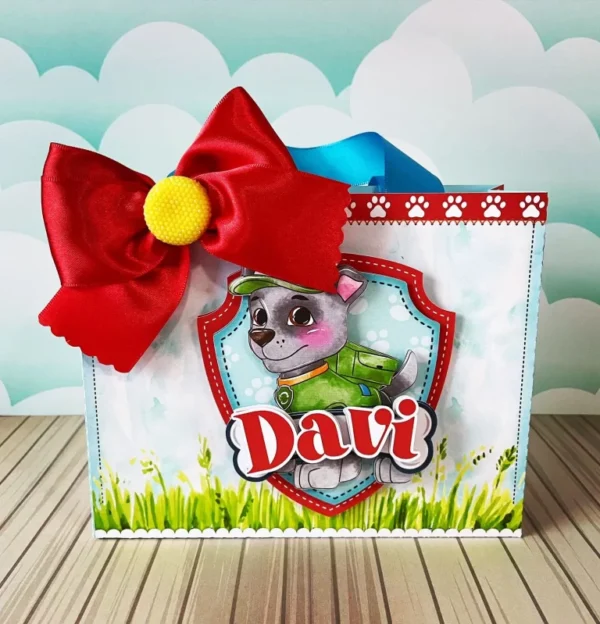 Kit de arquivos digitais para personalizados de aniversário infantil tema Patrulha Canina com corte digital e manual.
